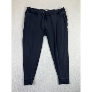 MeUndies Jogger Pants Womens 3XL Black Modal Cotton Fleece Lounge Sweatpants